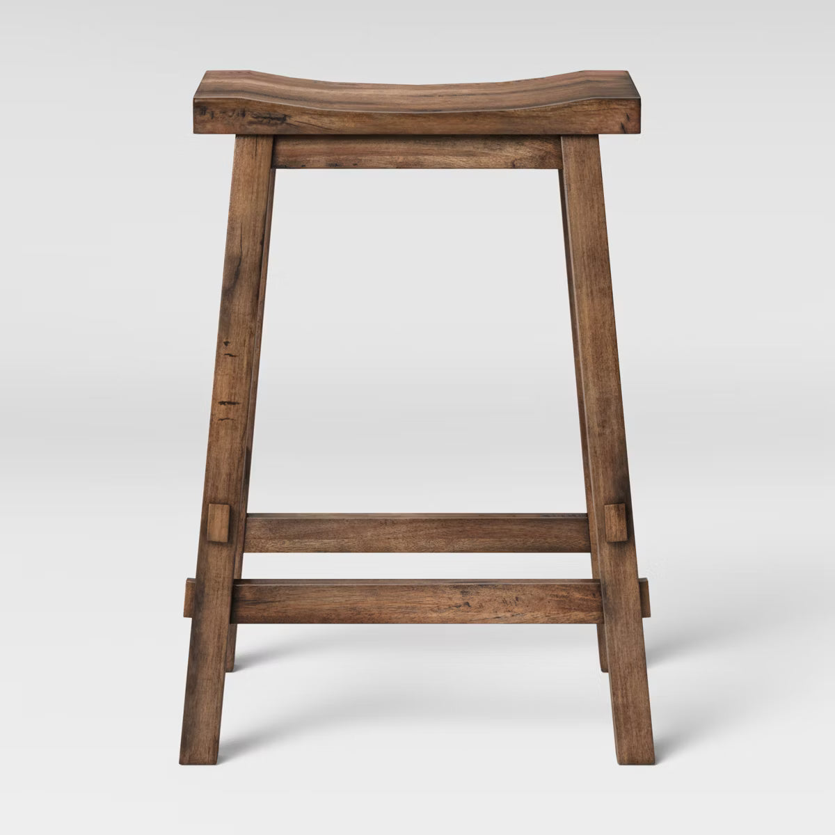 Halifax Farmhouse Wood Counter Height Barstool SHOWROOM ITEM