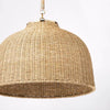 Large Seagrass Pendant Table Lamp Brown