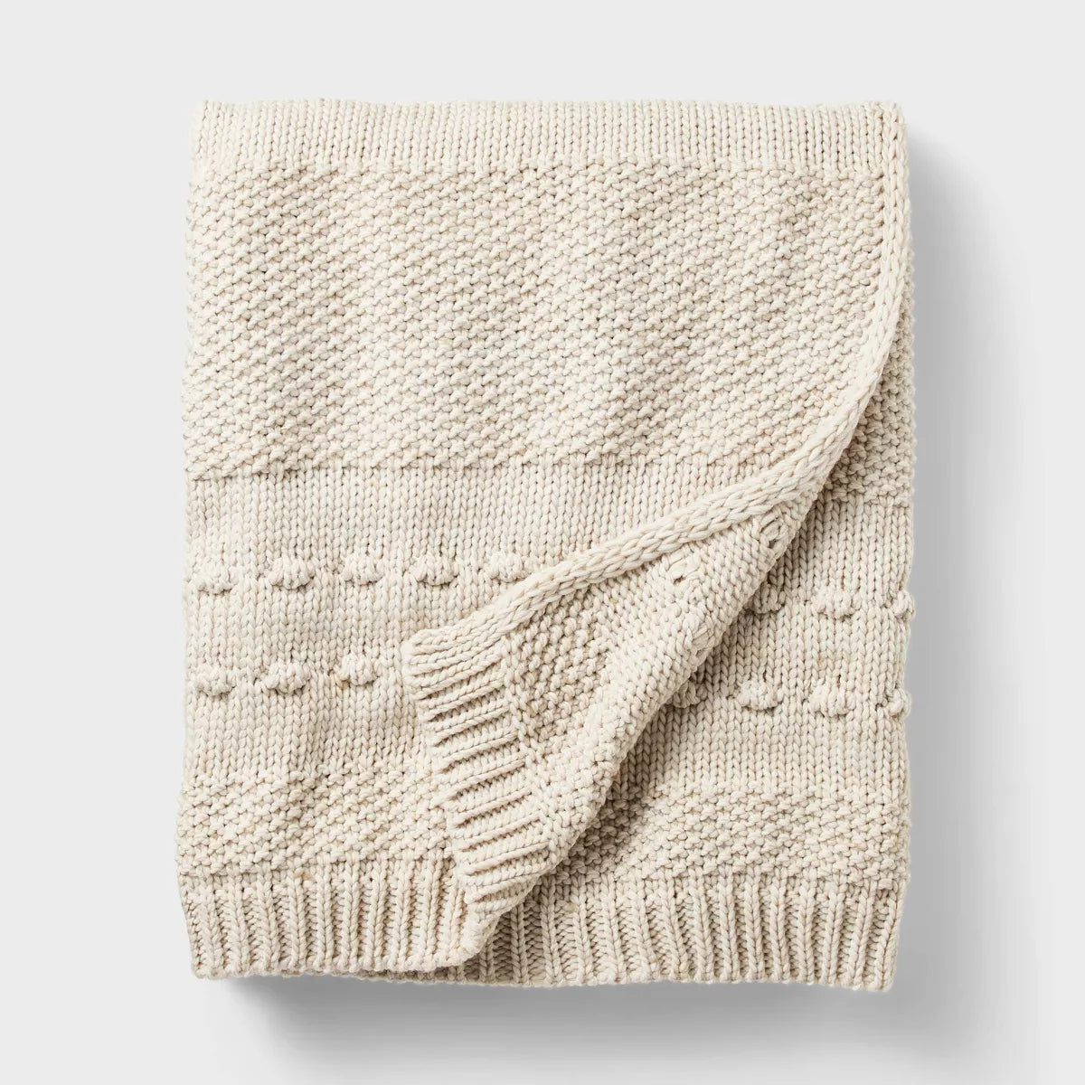 Studio McGee Bobble Striped Knit Throw Blanket, final cut