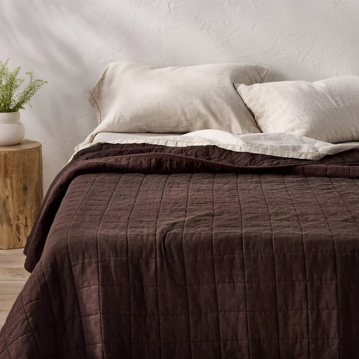 Heavyweight Linen Blend Quilt - Full/Queen