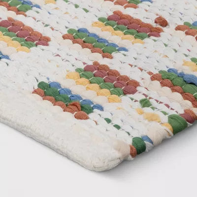 Checkered Chindi Handwoven Area Rug 4'x5'6"