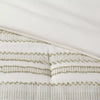 8pc Clipped Jacquard Stripe Comforter Bedding Set, King