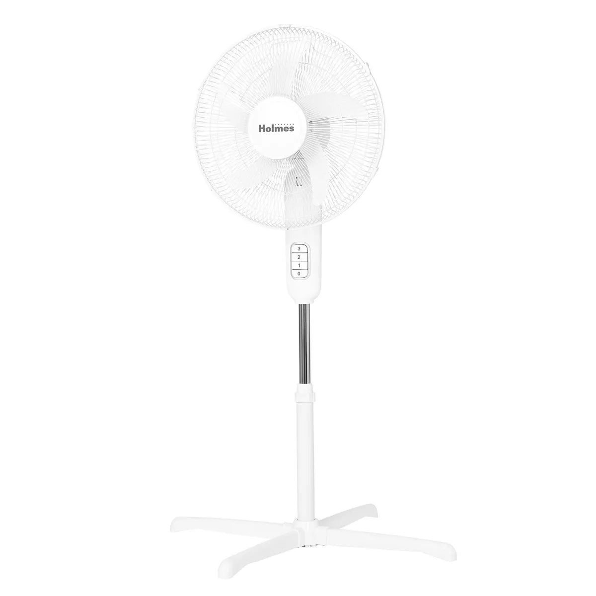 Blade Breeze Manual Stand Oscillating Fan White