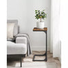 C-Shaped End Side Couch Small TV Tray Table