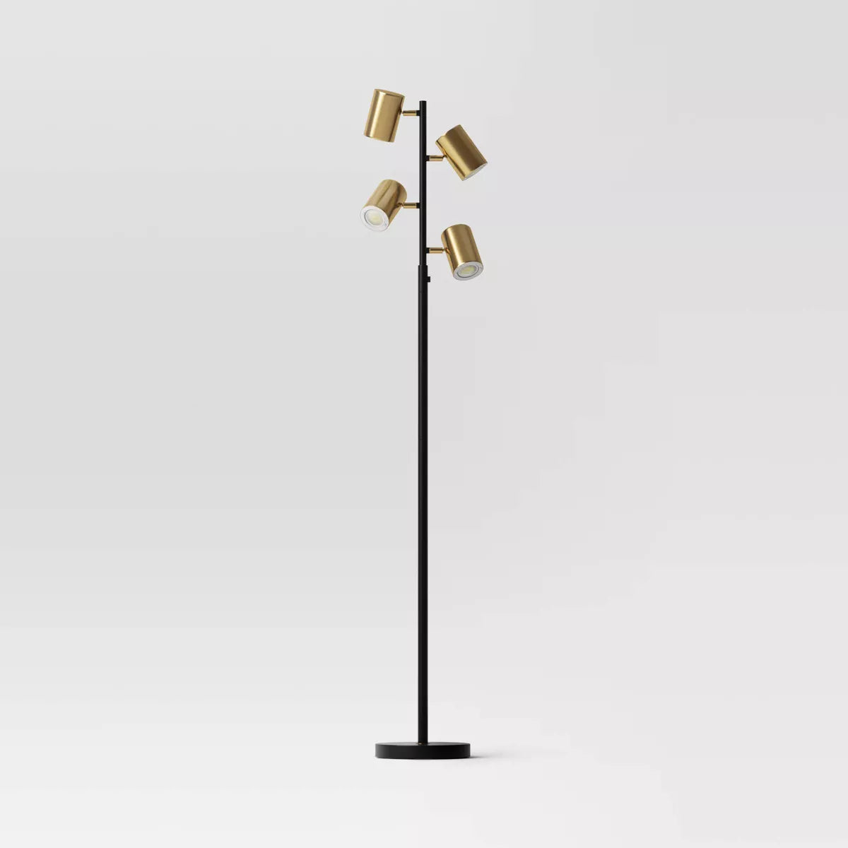 Dean Spotlight Floor Lamp Black/Brass