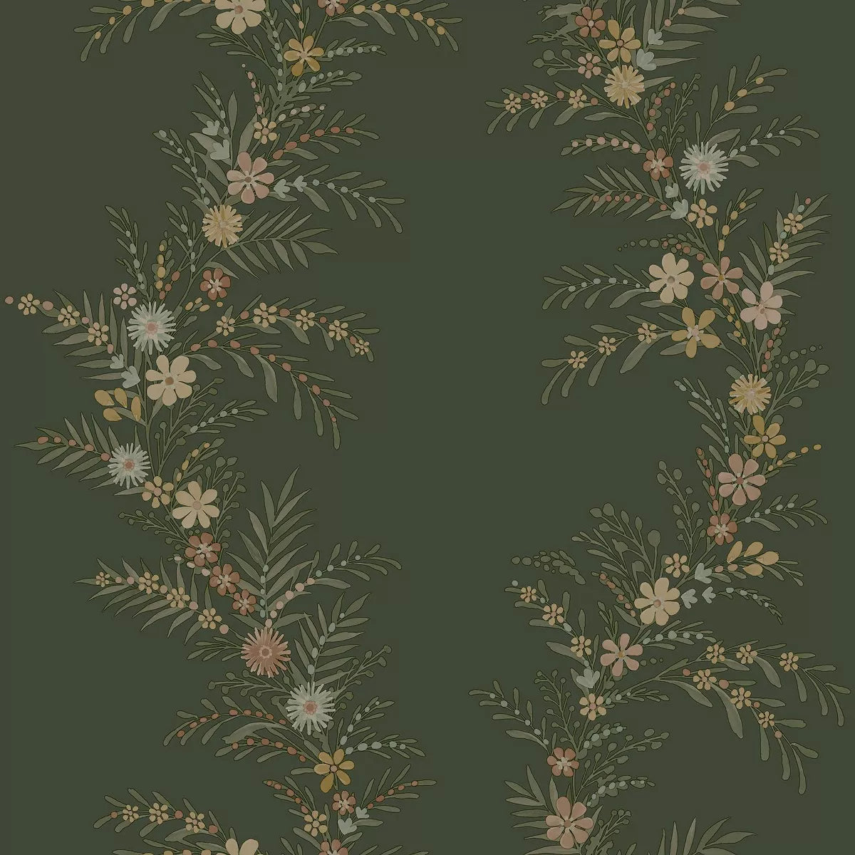 Peel and Stick 1pc Wallpaper Posy Spruce