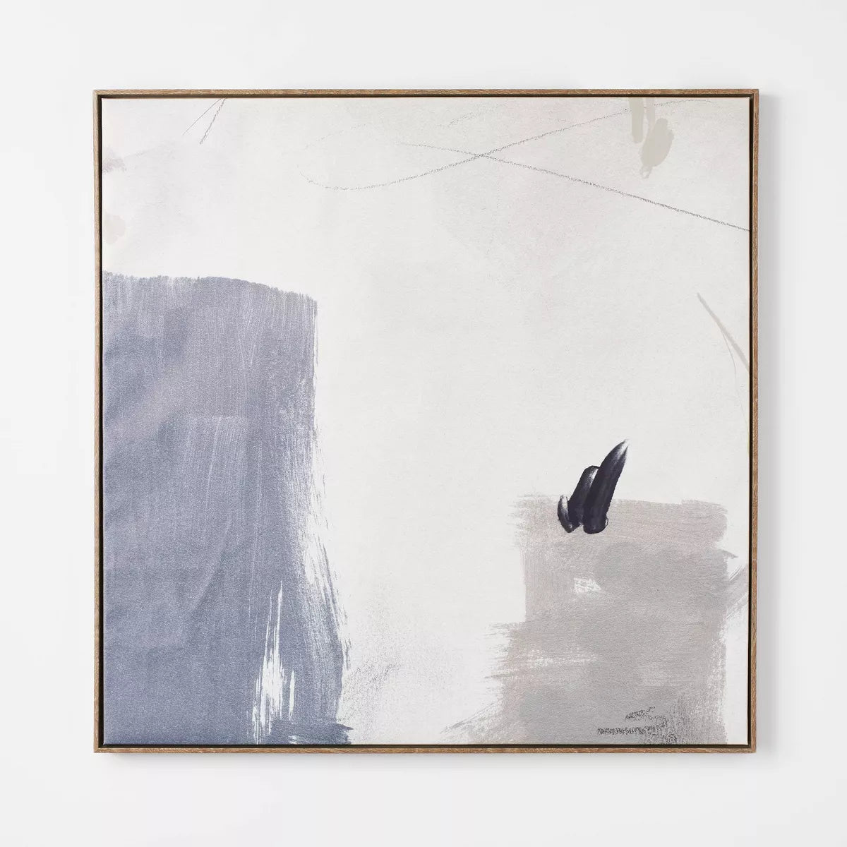 36" x 36" Shape Abstract Framed Wall Canvas