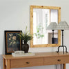 SET OF 2 Burl Wood Wall Mirror