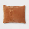 Luxe Box Stitch Faux Rabbit Fur Comforter and Sham Set Brown - Full/Queen
