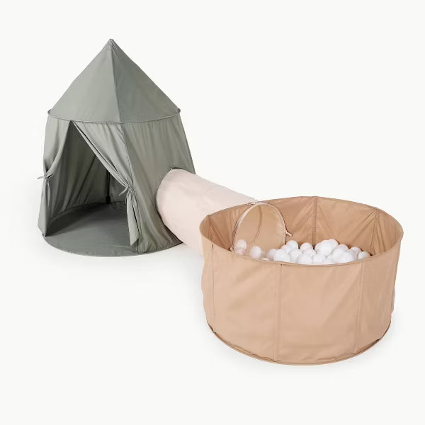 Playroom Bundle Tent Tunnel and Ball Pit - Cream