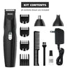 All In One Cordless Electric Beard Trimmer, Detailer, and Nose Trimmer for Men