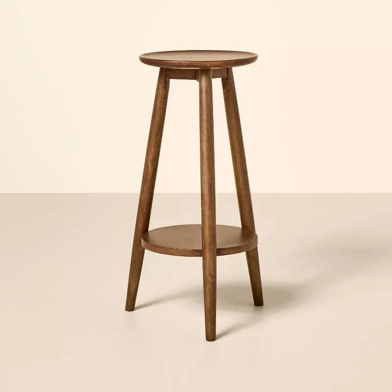 Drink Table or Plant Stand - Aged Oak SHOWROOM ONLY ITEM