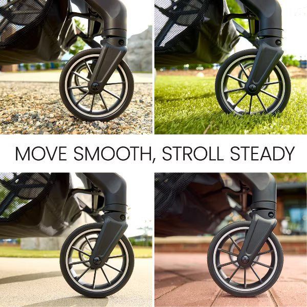 Compact Stroller, Lightweight Fold-and-Go Design - Raven Black