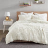 Leena Shaggy Faux Fur Duvet Set - Full/Queen