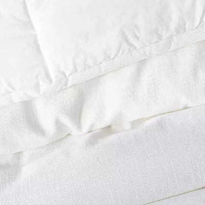 Heavyweight Linen Blend Comforter & Sham Set - King