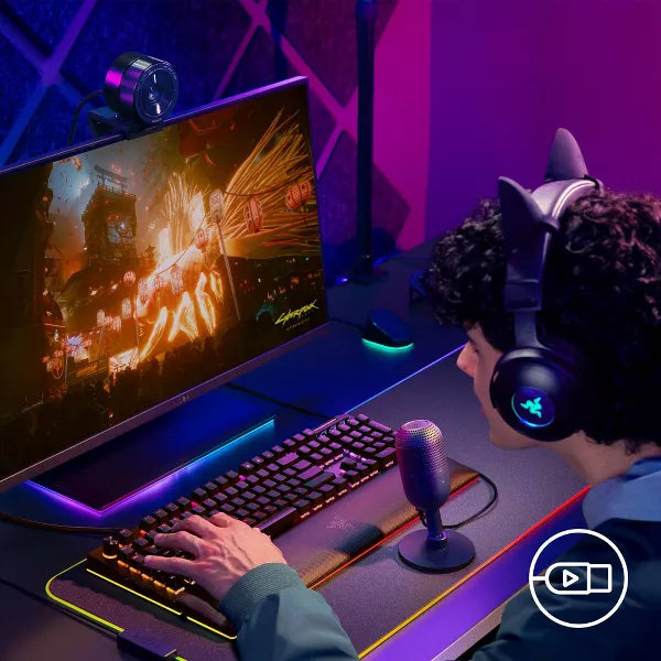 Seiren V3 Mini Ultra Compact USB Microphone: Condenser, Supercardioid Pattern