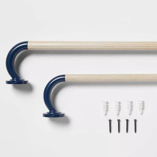 Blackout Kids' Curtain Rod Navy