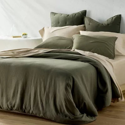 Heavyweight Linen Blend Comforter - Full/Queen
