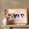 Stylized Bird Canvas Board Framed Art
