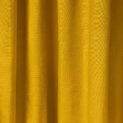 1pc Light Filtering Velvet Macrame Trim Window Curtain Panel