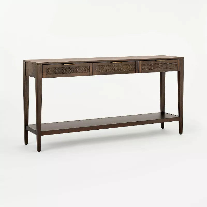 East Bluff Woven Drawer Console Table