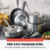 10pc Stainless Steel Cookware Set
