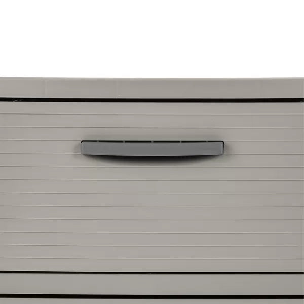 3 Drawer Storage Cabinet Gray