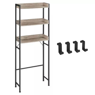 3-Tier Over-The-Toilet Bathroom Spacesaver Storage Rack Standing Shelf Organizer