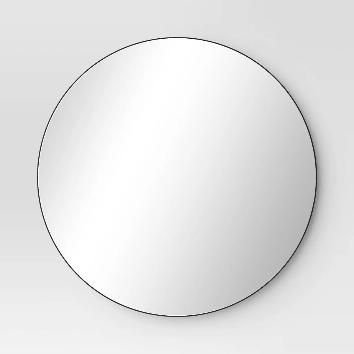 28" Round Infinity Circle Mirror - Black SHOWROOM ITEM