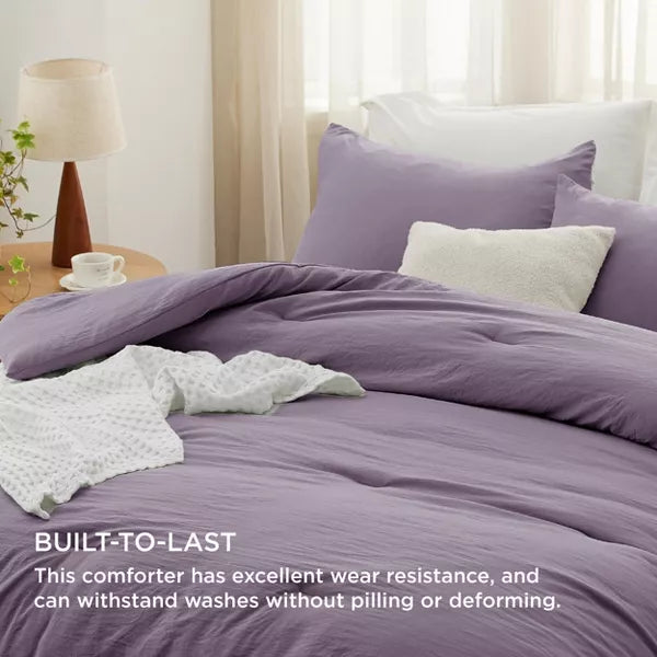 Comforter Set – Soft & Warm Imitation Washed Cotton Bedding for All Seasons King