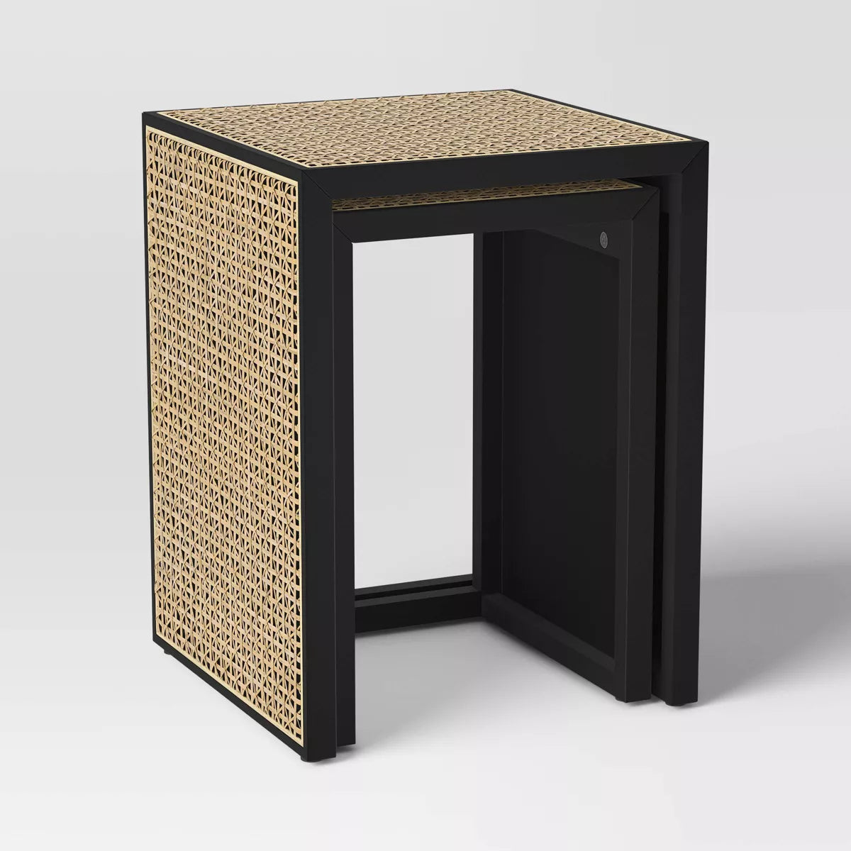 Nesting Accent Table Black/Natural - Threshold™ SHOWROOM ITEM