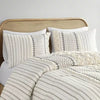 3pc Imani Cotton Printed Duvet Cover Set with Chenille - Full/Queen