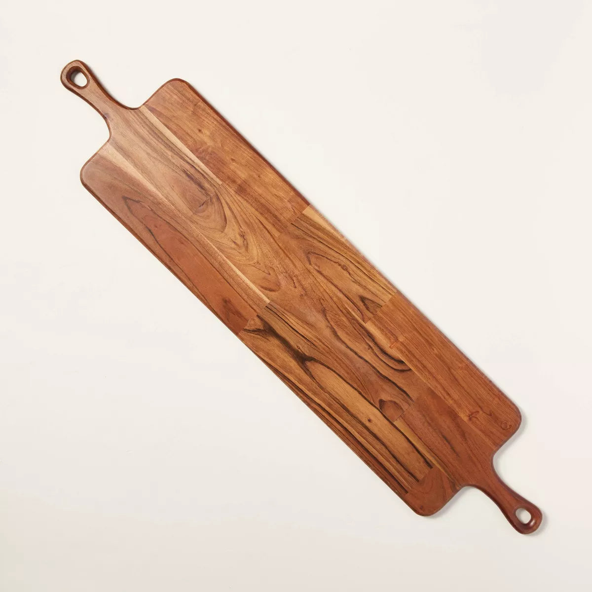 Wooden Paddle Serving Board with Handles