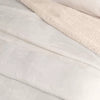 Cozy Solid Plush with Shearling Reverse Bed Blanket - King