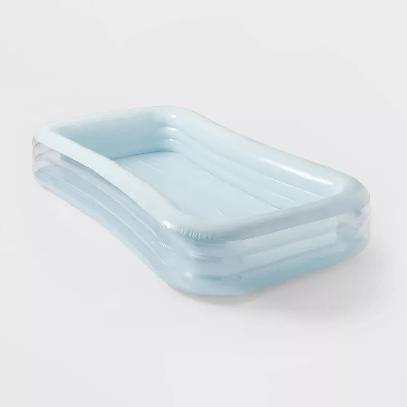 Deluxe Rectangular Family Pool Blue -  Inflatable PVC Kit