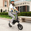 Axle Foldable Step Over Electric Bike - Black