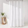 Matelasse Medallion Shower Curtain White