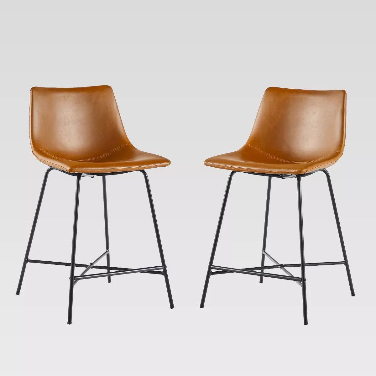 1 Piece Upholstered Counter Height Barstool