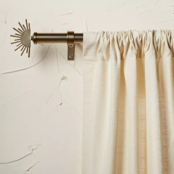 Sunrise Curtain Rod Brass