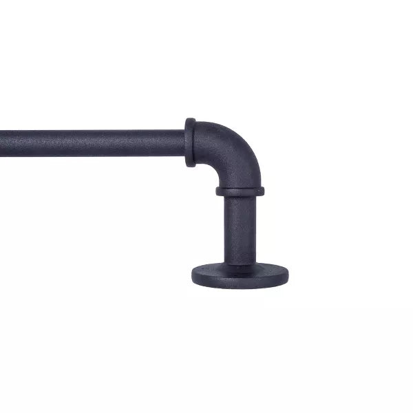 Bronn Industrial Room Darkening Curtain Rod