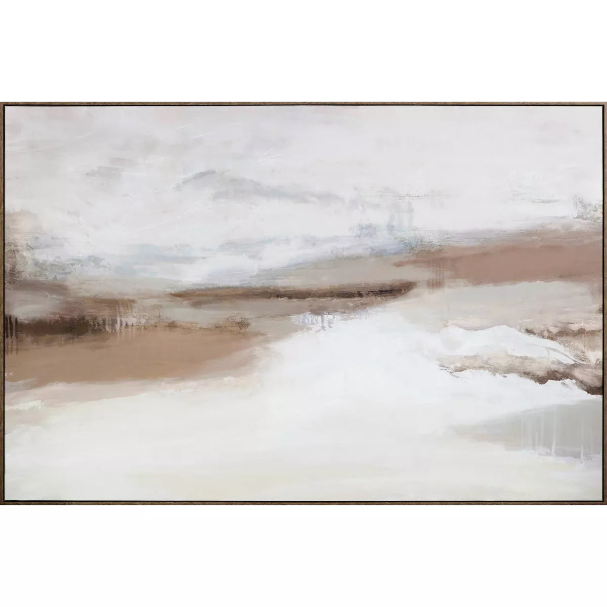 Abstract Horizon Framed Wall Canvas