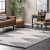 Morgan Contemporary Diamond Soft Shag Fringe Indoor Area Rug - 7'10
