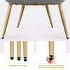 Boucle Accent Chair with Wood-tone Metal Legs