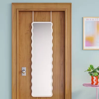 Wavy Over The Door Mirror