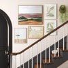 (Set of 2) Leaf Framed Wall Art Set Natural -Botanical Drawing, Beige Frame, Vertical Display