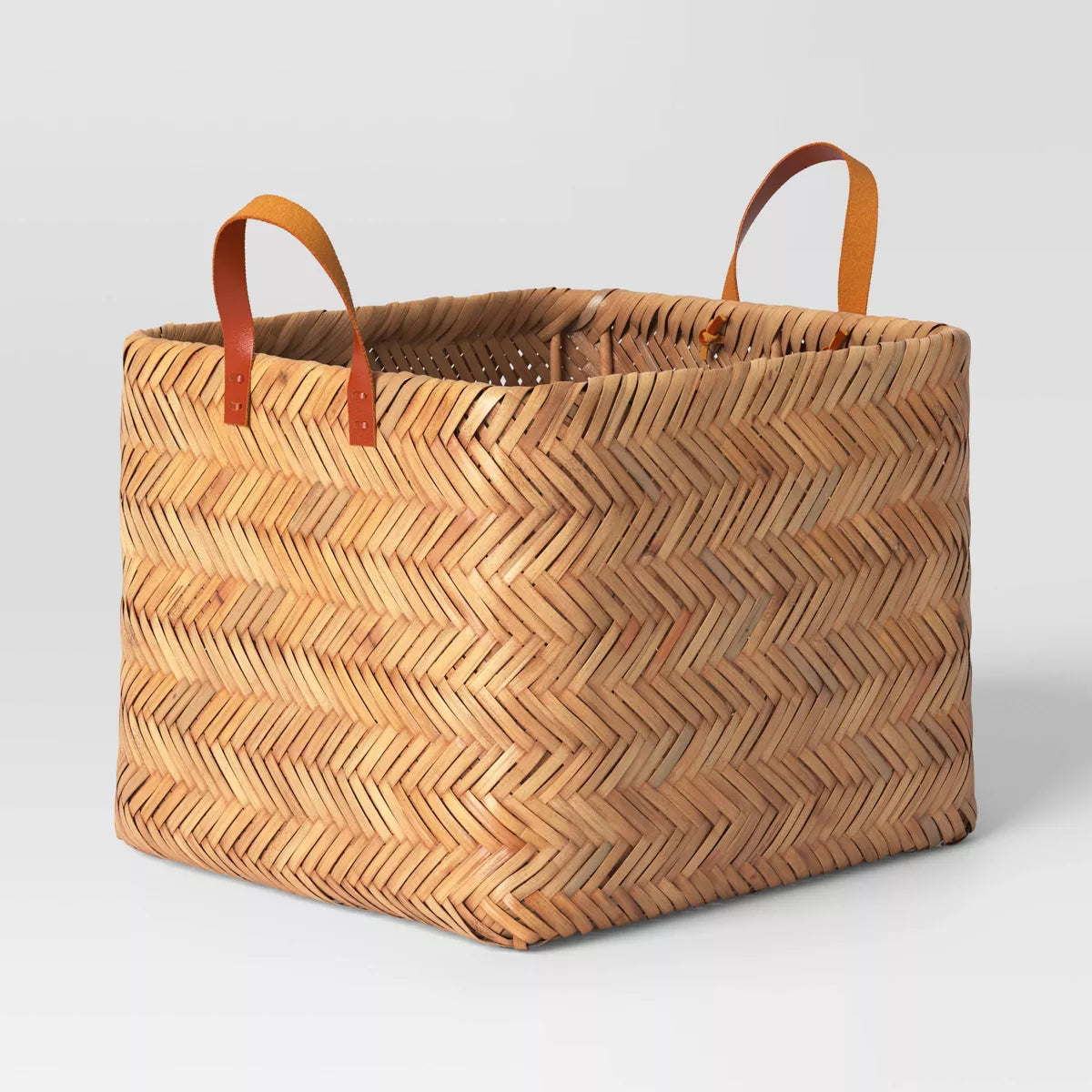 Herringbone Weave Cube Basket - Threshold™ - SHOWROOM ITEM