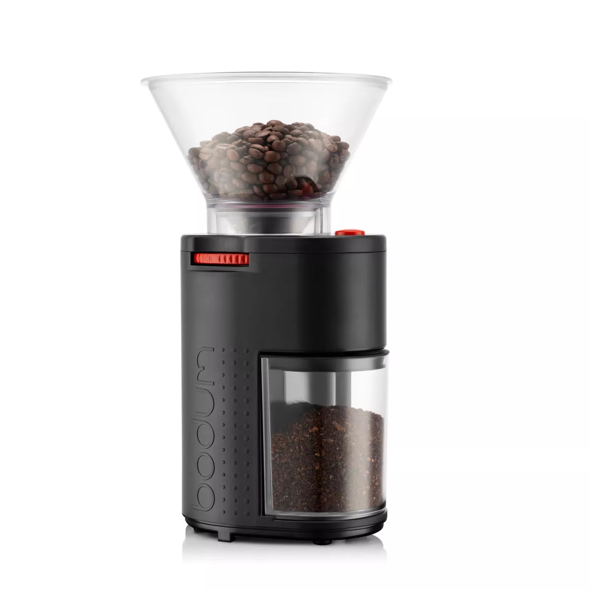 Bistro Conical Burr Electric Coffee Grinder Black: 12 Settings, Stainless Steel, BPA-Free, Coarse to Fine Grind