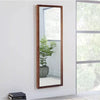 Wood Ladder Standing Mirror Brown