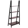 Avalon A Frame Shelf Espresso Brown -Modern 4-Tier Ladder Bookcase