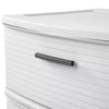 3 Drawer Wide Tower White